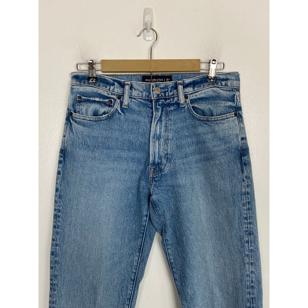 Abercrombie & Fitch 90s Slim Women's‎ Jeans Size 31 Vintage Stretch Light Wash - Picture 3 of 13